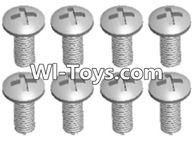 Wltoys A313 Screws,L959-57 Round head self tapping screw(M2.6X8)-10pcs,1/12 Wltoys A313 RC Car Spare Parts Replacement Accessories