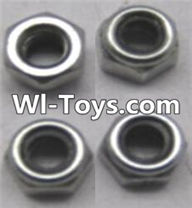 Wltoys A313 Locknut,L959-65 Locknut set(4pcs),1/12 Wltoys A313 RC Car Spare Parts Replacement Accessories