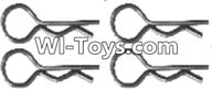 Wltoys A313 Clips,R-Clips,R-shape Pin- 1X22.2MM(4pcs)-K939-49,1/12 Wltoys A313 RC Car Spare Parts Replacement Accessories