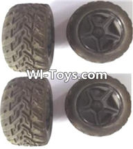 Wltoys A323-01-01 Spare Parts- Front and Rear wheel unit(Total 4pcs),Wltoys A323 Rc Car Spare Parts Replacement Accessories,1:12 Scale A323 rc racing car Parts,On Road Drift Racing Truck Car Parts