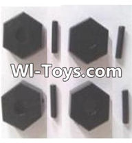 Wltoys A323 Six angle adapter(4pcs),1/12 Wltoys A323 RC Car Spare Parts Replacement Accessories