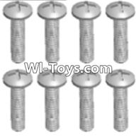 Wltoys A323 Round head tapping screw(M2.6X16 PB)-8pcs,1/12 Wltoys A323 RC Car Spare Parts Replacement Accessories