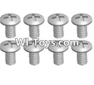 Wltoys A323 Cross recessed round head screws(M3X14 PM)-8pcs,1/12 Wltoys A323 RC Car Spare Parts Replacement Accessories