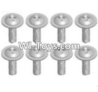 Wltoys A323 Cross recessed round head screwS(M2.6X6 PWB)-8pcs,1/12 Wltoys A323 RC Car Spare Parts Replacement Accessories