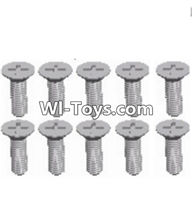 Wltoys A323 Countersunk head self tapping screw(M2.6X8)-10pcs-L959-54,1/12 Wltoys A323 RC Car Spare Parts Replacement Accessories