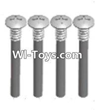 Wltoys A333 upper half tooth screws(M3X36 PMO)-4PCS,1/12 Wltoys A333 RC Car Spare Parts Replacement Accessories