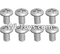 Wltoys A333 Cross recessed round head screws(M3X14 PM)-8pcs,1/12 Wltoys A333 RC Car Spare Parts Replacement Accessories