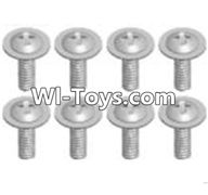 Wltoys A333 Cross recessed round head screwS(M2.6X6 PWB)-8pcs,1/12 Wltoys A333 RC Car Spare Parts Replacement Accessories