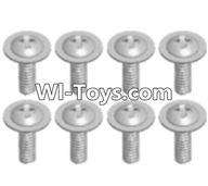 Wltoys A333 Round head screw with dielectric(M2.5X6X6)-8pcs,1/12 Wltoys A333 RC Car Spare Parts Replacement Accessories