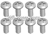 Wltoys A333 Screws,Round head self tapping screw(M2.6X8)-10pcs-L959-57,1/12 Wltoys A333 RC Car Spare Parts Replacement Accessories