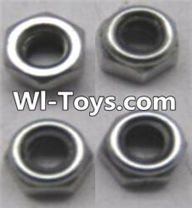 Wltoys A333 Locknut,Locknut set(4pcs)-L959-65,1/12 Wltoys A333 RC Car Spare Parts Replacement Accessories