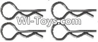 Wltoys A333 Clips,R-Clips for the Body Shell,R-shape Pin-1X22.2MM(4pcs)-K939-49,1/12 Wltoys A333 RC Car Spare Parts Replacement Accessories