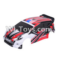 Wltoys A949 Body Shell Cover,Car canopy,Sheel cover-Red,Wltoys A949 RC Car Parts ,Wltoys 1/18 rc Truck and rc racing car Replace Parts