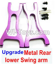 Wltoys A949 Upgrade Metal Rear lower Swing arm,Lower Suspension Arm(2pcs)-Purple,Wltoys A949 RC Car Parts ,Wltoys 1/18 rc Truck and rc racing car Replace Parts