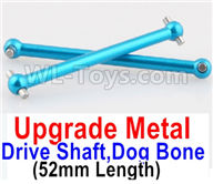 Wltoys A959B A959-B Upgrade Metal Drive Shaft,Dog Bone(2pcs)-Blue,Wltoys A959B A959-B RC Car Parts