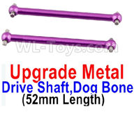 Wltoys A959B A959-B Upgrade Metal Drive Shaft,Dog Bone(2pcs)-Purple,Wltoys A959B A959-B RC Car Parts