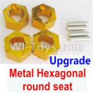 Wltoys A959B A959-B Upgrade Metal Hexagonal round seat(4pcs)(4pcs)-Yellow Parts,Wltoys A959B A959-B RC Car Parts