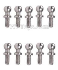 Wltoys A959B A959-B Ball-shape screws(10.8mmX4mm)-10pcs Parts-A949-46,Wltoys A959B A959-B RC Car Parts