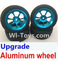 Wltoys A969-B Upgrade Aluminum wheel(4pcs-Include the Tire leather) For Wltoys A969-B Rc Car Parts,High speed 1:18 Scale 4wd,2.4G A969-B rc racing car Parts,On Road Drift Racing Truck Car Parts