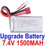 Wltoys A969-B Upgrade 7.4v 1500mah Battery with T-shape Plug For Wltoys A969-B Rc Car Parts,High speed 1:18 Scale 4wd,2.4G A969-B rc racing car Parts,On Road Drift Racing Truck Car Parts