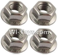 Wltoys A969-B M3 Flange nuts(4PCS) For Wltoys A969-B Rc Car Parts,High speed 1:18 Scale 4wd,2.4G A969-B rc racing car Parts,On Road Drift Racing Truck Car Parts