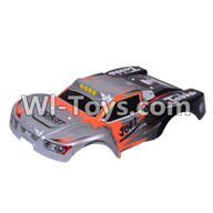 Wltoys A969 Parts-01 Car canopy,Sheel cover-Gray For Wltoys A969 desert rc trunk parts,rc car and rc racing car Parts