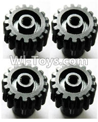 Wltoys A969 Parts-19 Upgrade motor Gear(4pcs)-0.7 Modulus-Black For Wltoys A969 desert rc trunk parts,rc car and rc racing car Parts