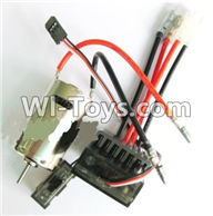 Wltoys A969 Parts-21 Upgrade 390 Brush motor & Upgrade Brush Motor ESC For Wltoys A969 desert rc trunk parts,rc car and rc racing car Parts