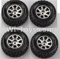 Wltoys A969 Parts-46 Official Wheel(2pcs Left and 2pcs Right Wheel) For Wltoys A969 desert rc trunk parts,rc car and rc racing car Parts