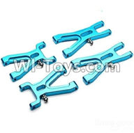 Wltoys A969 Parts-82 Upgrade Metal Front Swing arm(2pcs) & Upgrade Metal Rear Swing arm For Wltoys A969 desert rc trunk parts,rc car and rc racing car Parts