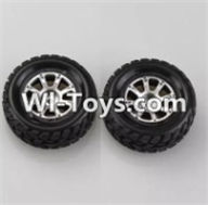 Wltoys A979-B A969-01 Official Right Wheel(2pcs) For Wltoys A979-B Rc Car Parts,High speed 1:18 Scale 4wd,2.4G A979-B rc racing car Parts,On Road Drift Racing Truck Car Parts