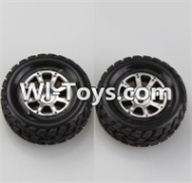 Wltoys A979-B A969-01 Official Left Wheel(2pcs) For Wltoys A979-B Rc Car Parts,High speed 1:18 Scale 4wd,2.4G A979-B rc racing car Parts,On Road Drift Racing Truck Car Parts