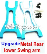 Wltoys A979-B Upgrade Metal Rear lower Swing arm,Lower Suspension Arm(2pcs)-Blue For Wltoys A979-B Rc Car Parts,High speed 1:18 Scale 4wd,2.4G A979-B rc racing car Parts,On Road Drift Racing Truck Car Parts
