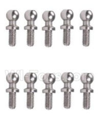 Wltoys A979-B A949-46 Ball-shape screws(10.8mmX4mm)-10pcs For Wltoys A979-B Rc Car Parts,High speed 1:18 Scale 4wd,2.4G A979-B rc racing car Parts,On Road Drift Racing Truck Car Parts