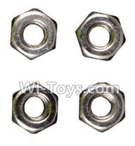 Wltoys A979 M3 Anti-loose Screw nut(4pcs),Wltoys A979 RC Truck Parts,rc car and rc racing car Spare Parts
