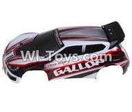 Wltoys A989 Body Shell cover,Car canopy,Car shell cover-Red,Wltoys A989 RC Car Parts,Mini racing car 1:24 1/24 rc car and rc racing car Parts