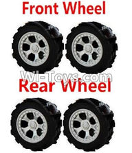 Wltoys A989 Front Wheel(2pcs) & Rear Wheel(2pcs),Wltoys A989 RC Car Parts,Mini racing car 1:24 1/24 rc car and rc racing car Parts