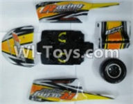 Wltoys K929-B Body Shell Cover,Car canopy,Sheel cover-Yellow((Not Include the Car shell,Doll head and Rollcage)),1/18 Wltoys K929-B RC Car Parts