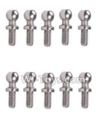 Wltoys K929-B A949-46 Ball-shape screws(10.8mmX4mm)-10pcs,1/18 Wltoys K929-B RC Car Parts