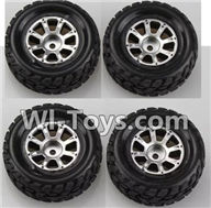 Wltoys K929 Wheel(2pcs Left and 2pcs Right Wheel),Wltoys K929 desert RC Truck Parts,1:18 rc car and rc racing car Parts