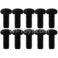 Wltoys K939 A929-76 Pan head inner hexagon Screws-M4X10(10pcs),Wltoys K939 RC Car Spare Parts Replacement Accessories,1/10 1:10 Scale 4wd K939 RC Truck parts,RC Racing car Parts
