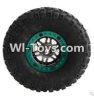 Wltoys 10428 Whole wheel unit(1pcs)-(Inlucde the Wheel Hub,Tire lether,Tire positioning ring)-(Diameter-110mm,Thickness-35mm,12mm hexagonal engagement) For Wltoys K949 RC Car Parts