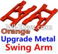 Wltoys 10428 Upgrade Metal Swing Arm-Orange-2pcs-K949-09,Wltoys 10428 RC Car Parts,High speed 1:10 Scale 4wd,10428 Electric Power On Road Drift Racing Truck Car Parts
