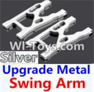 Wltoys 10428 Upgrade Metal Swing Arm-Silver-2pcs-K949-09,Wltoys 10428 RC Car Parts,High speed 1:10 Scale 4wd,10428 Electric Power On Road Drift Racing Truck Car Parts