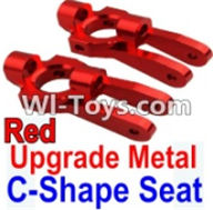 Wltoys 10428 Upgrade Metal C-Shape Seat-Red-2pcs-K949-10,Wltoys 10428 RC Car Parts,High speed 1:10 Scale 4wd,10428 Electric Power On Road Drift Racing Truck Car Parts