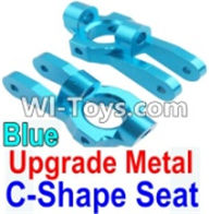 Wltoys 10428 Upgrade Metal C-Shape Seat-Blue-2pcs,Wltoys 10428 RC Car Parts,High speed 1:10 Scale 4wd,10428 Electric Power On Road Drift Racing Truck Car Parts