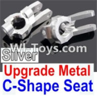 Wltoys 10428 10-04 Upgrade Metal C-Shape Seat-Silver-2pcs-K949-10,Wltoys 10428 RC Car Parts,High speed 1:10 Scale 4wd,10428 Electric Power On Road Drift Racing Truck Car Parts