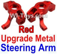 Wltoys 10428 Upgrade Metal Steering arm-Red-2pcs-K949-11,Wltoys 10428 RC Car Parts,High speed 1:10 Scale 4wd,10428 Electric Power On Road Drift Racing Truck Car Parts