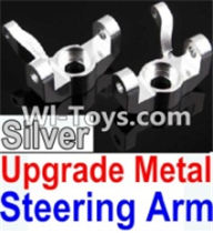 Wltoys 10428 Upgrade Metal Steering arm-Silver-2pcs-K949-11,Wltoys 10428 RC Car Parts,High speed 1:10 Scale 4wd,10428 Electric Power On Road Drift Racing Truck Car Parts