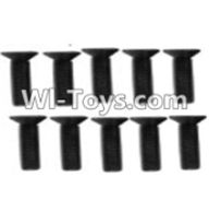 Wltoys 10428 A929-61 Countersunk head inner hexagon Screws-M3X12-Black zinc plated(10PCS)-K949-113 For Wltoys K949 RC Car Parts,High speed 1:10 Scale 4wd Racing Truck Car Parts